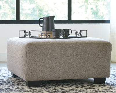 Tampa Furniture Outlet Lutz - Ashley Furniture - Ballinasloe Living Room - Oversized Accent Ottoman / Platinum - 8070208