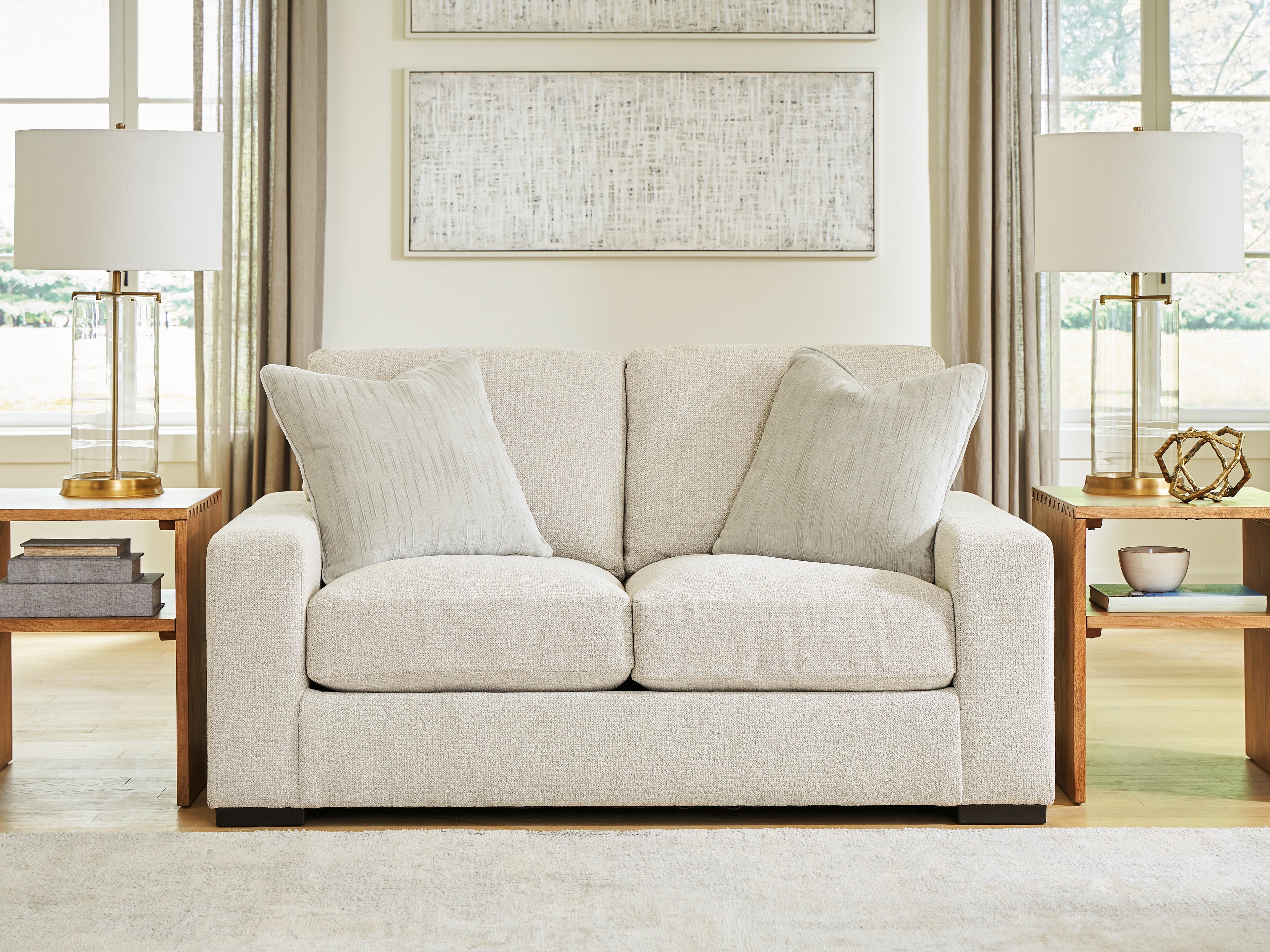 Tampa Furniture Outlet Lutz - Ashley Furniture - Conlee-Pike Living Room - Loveseat / Linen - PC8131035
