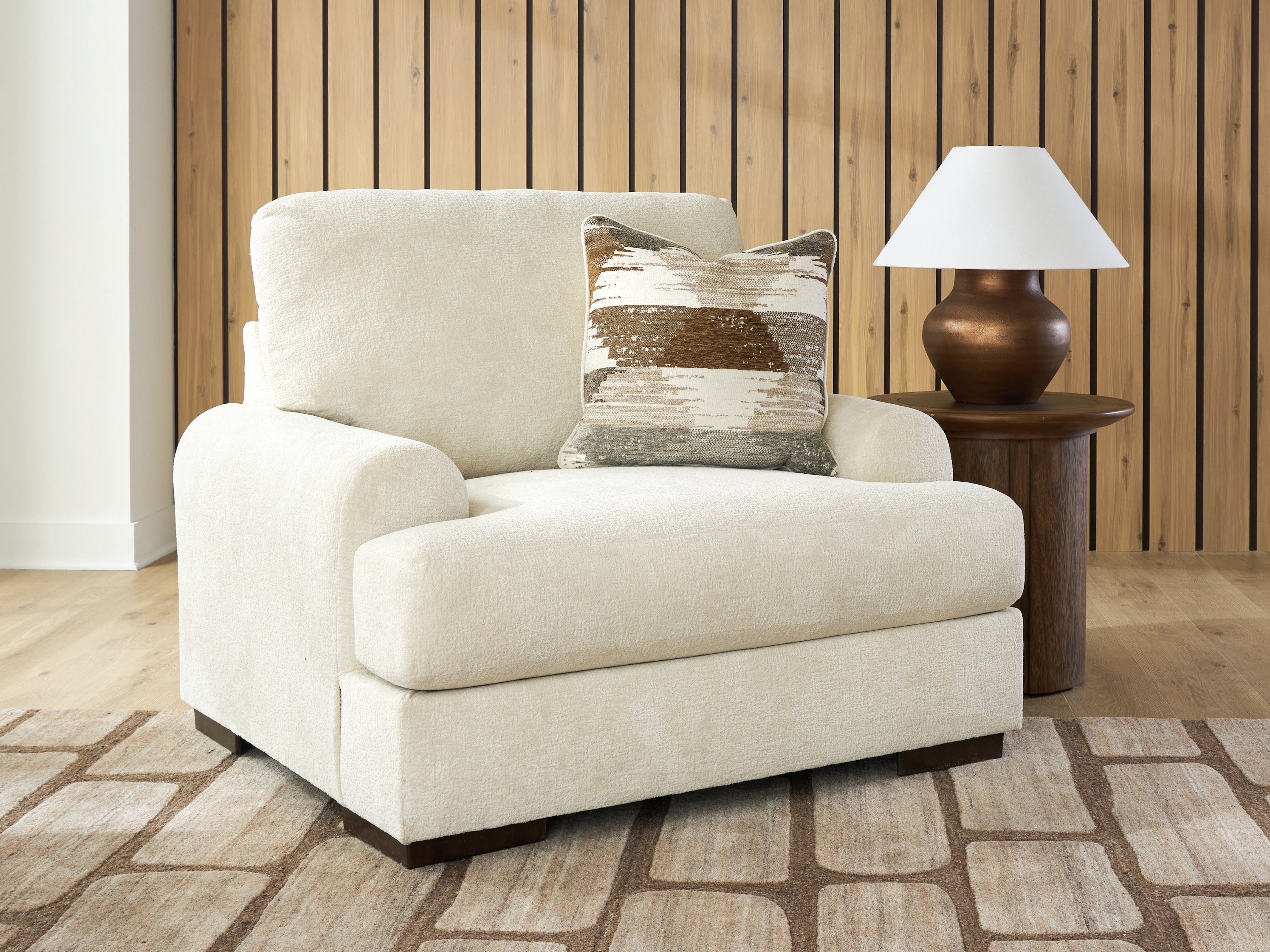 Tampa Furniture Outlet Lutz - Ashley Furniture - Jayne Park Living Room - Chair and a Half / Sand - PC8150623