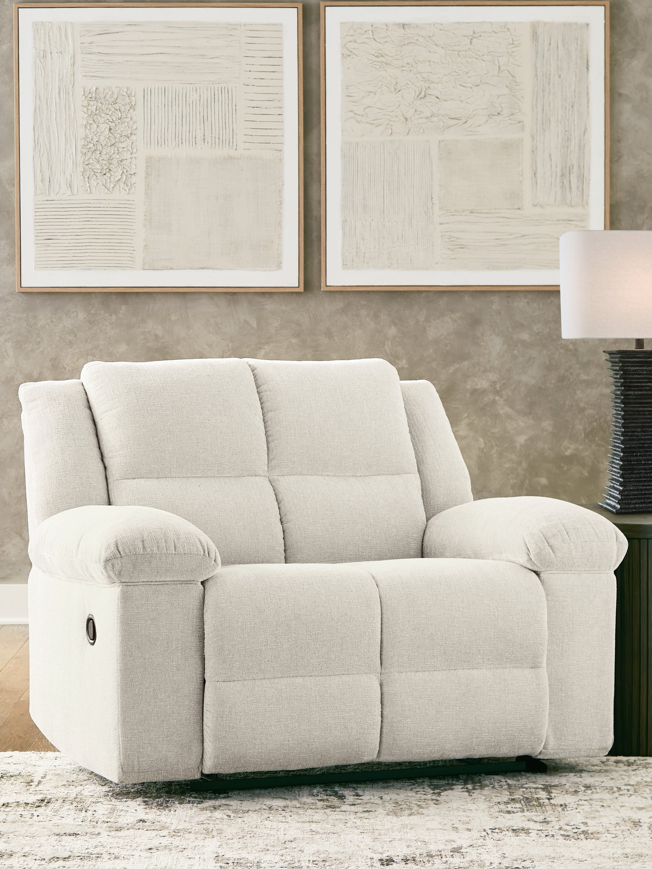 Tampa Furniture Outlet Lutz - Ashley Furniture - Orlen Living Room - Zero Wall Wide Seat Recliner / Winter - 8160252