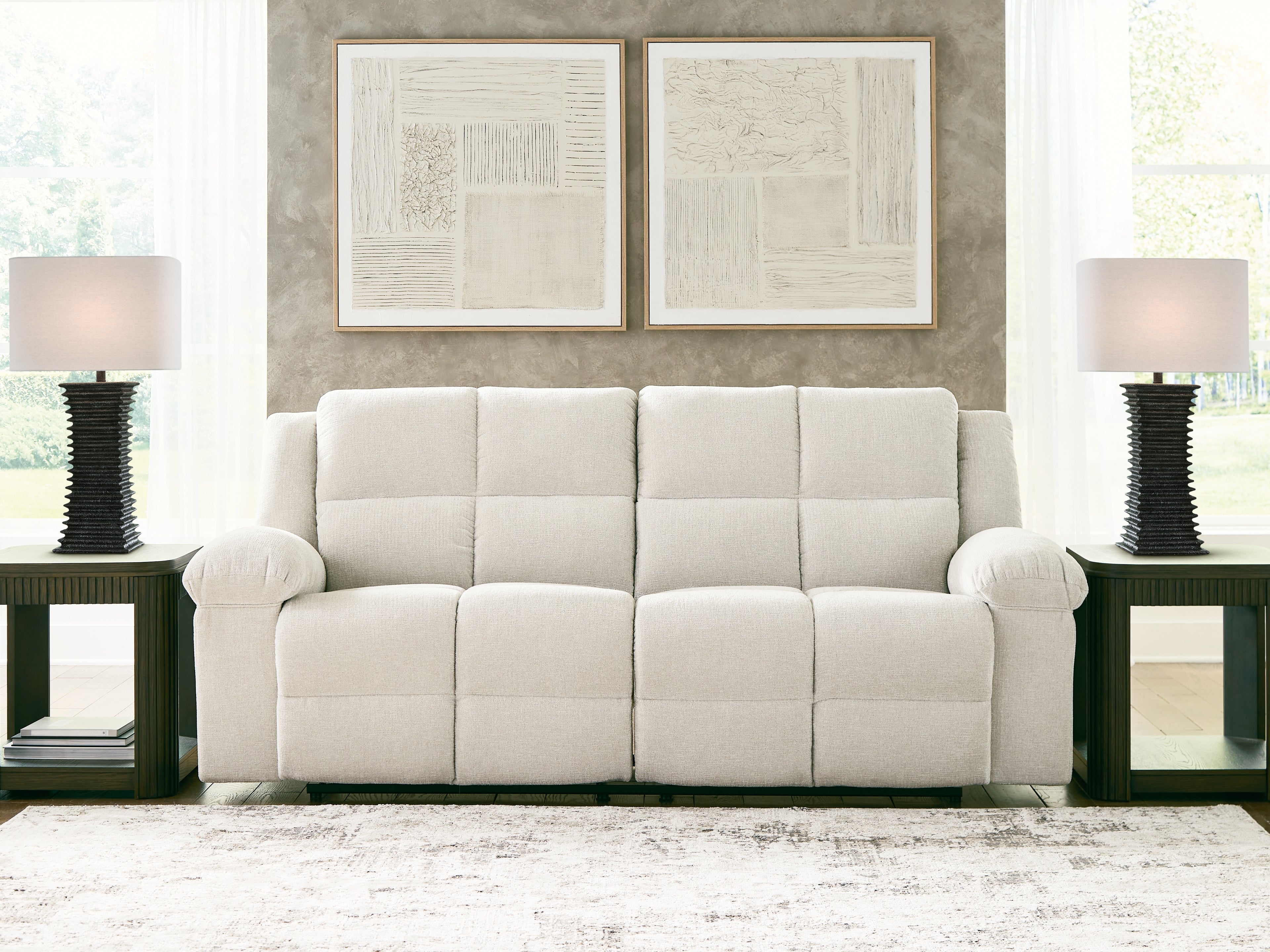 Tampa Furniture Outlet Lutz - Ashley Furniture - Orlen Living Room - 2 Seat Reclining Sofa / Winter - 8160281