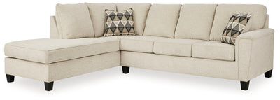 Tampa Furniture Outlet Lutz - Ashley Furniture - Abinger Sectional - RAF 2-Piece Sectional with Chaise / Natural - 83904S1