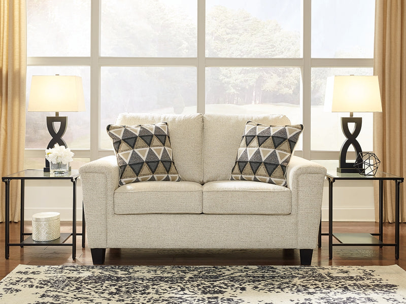 Tampa Furniture Outlet Lutz - Ashley Furniture - Abinger Living Room - Loveseat / Natural - 8390435