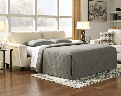 Tampa Furniture Outlet Lutz - Ashley Furniture - Abinger Living Room - Queen Sofa Sleeper / Natural - 8390439