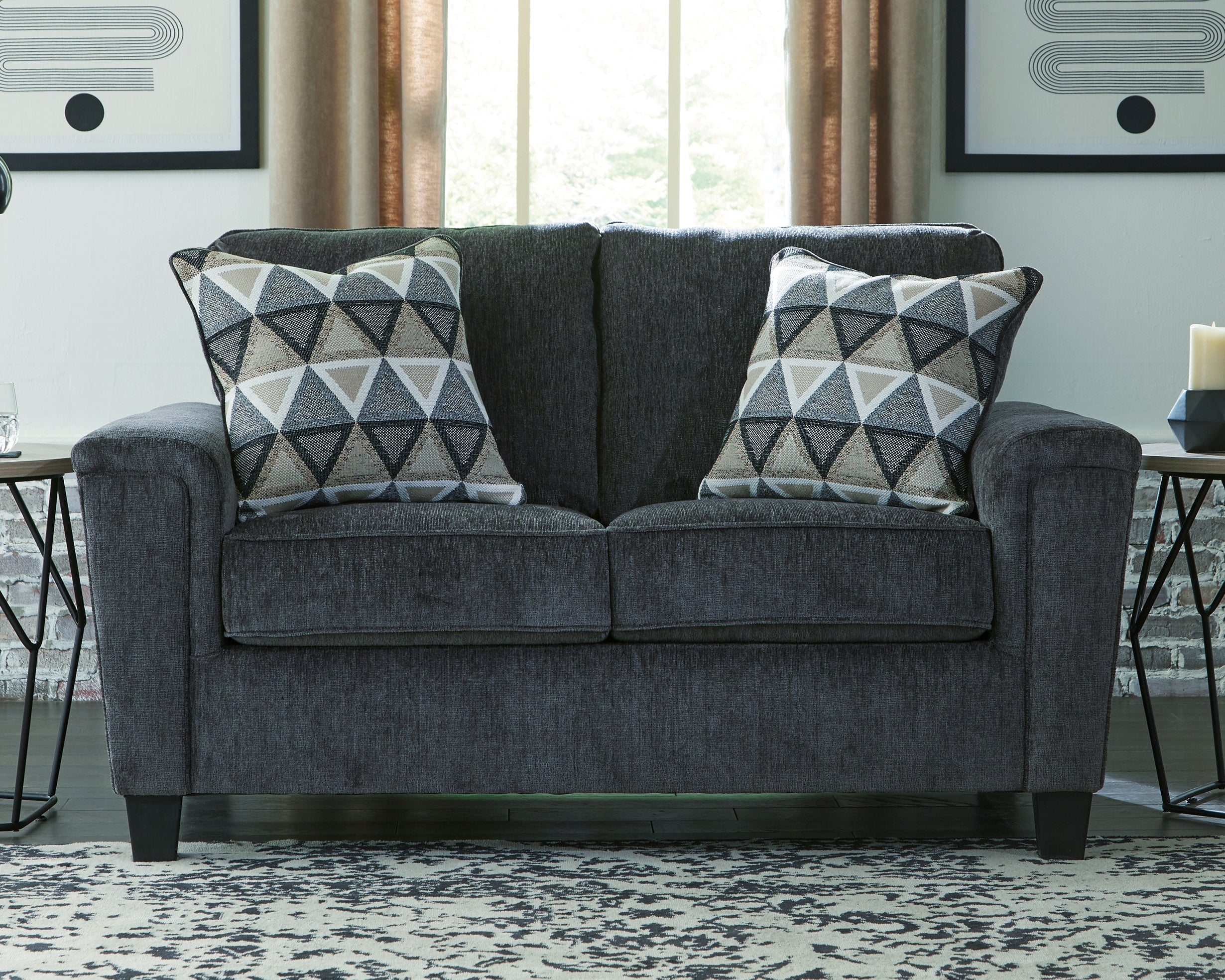 Tampa Furniture Outlet Lutz - Ashley Furniture - Abinger Living Room - Loveseat / Smoke - 8390535