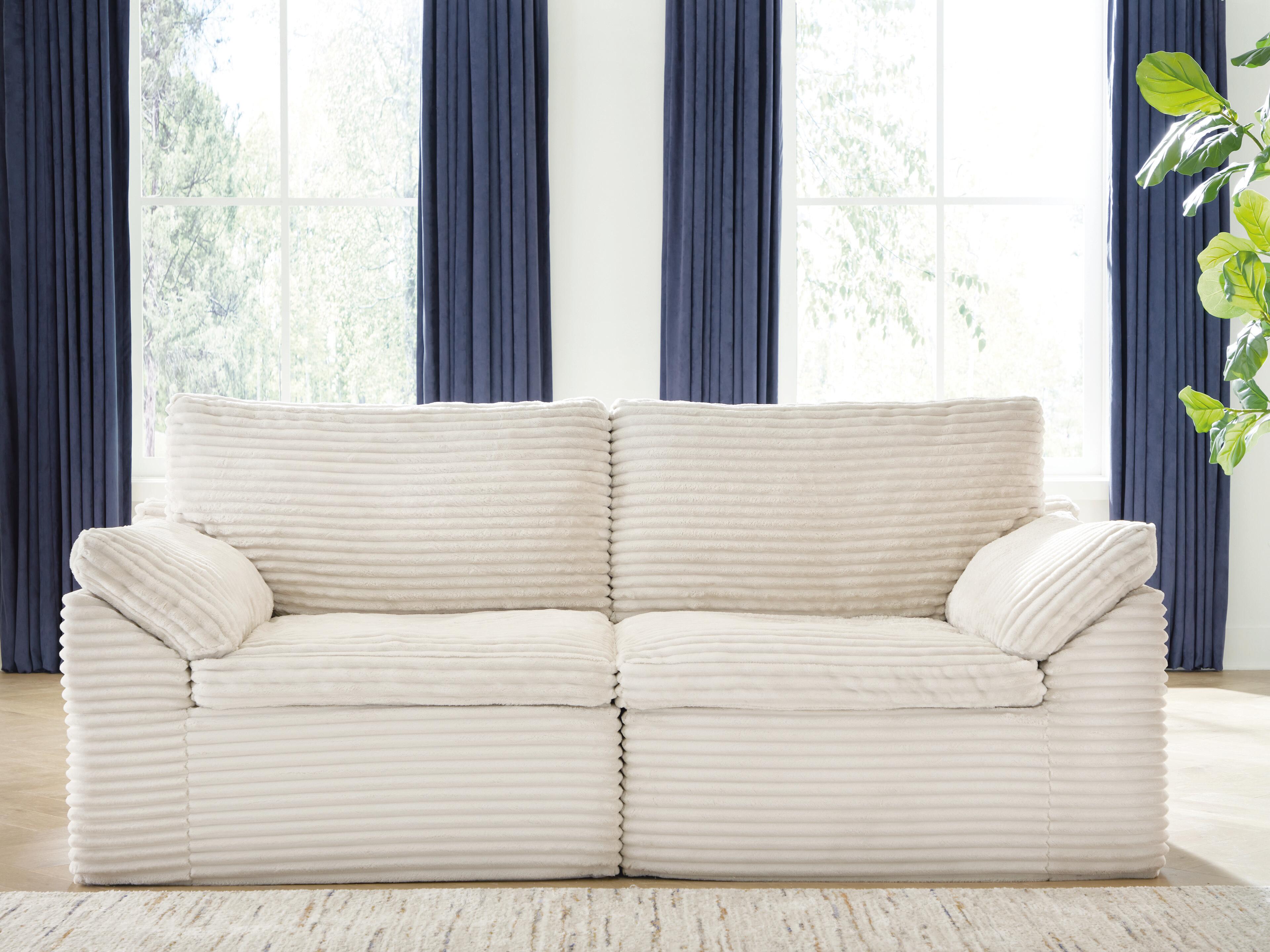 Tampa Furniture Outlet Lutz - Ashley Furniture - Fannin Sectional - LAF/RAF Corner Chair (Set of 2) / Ivory - PC8430451