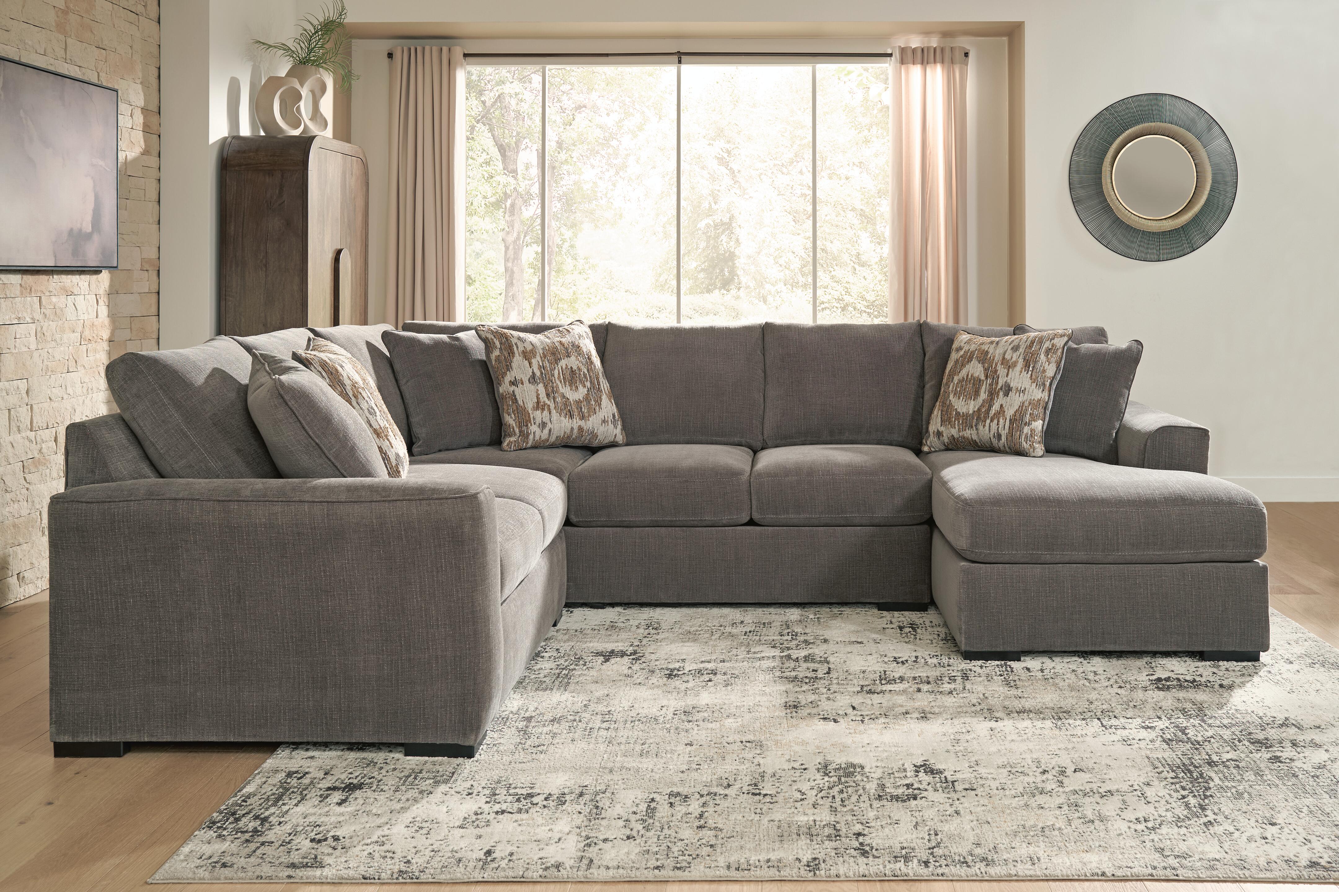 Tampa Furniture Outlet Lutz - Ashley Furniture - Larson Levee Sectional - RAF 3-Piece Sectional / Espresso - PC86205S1