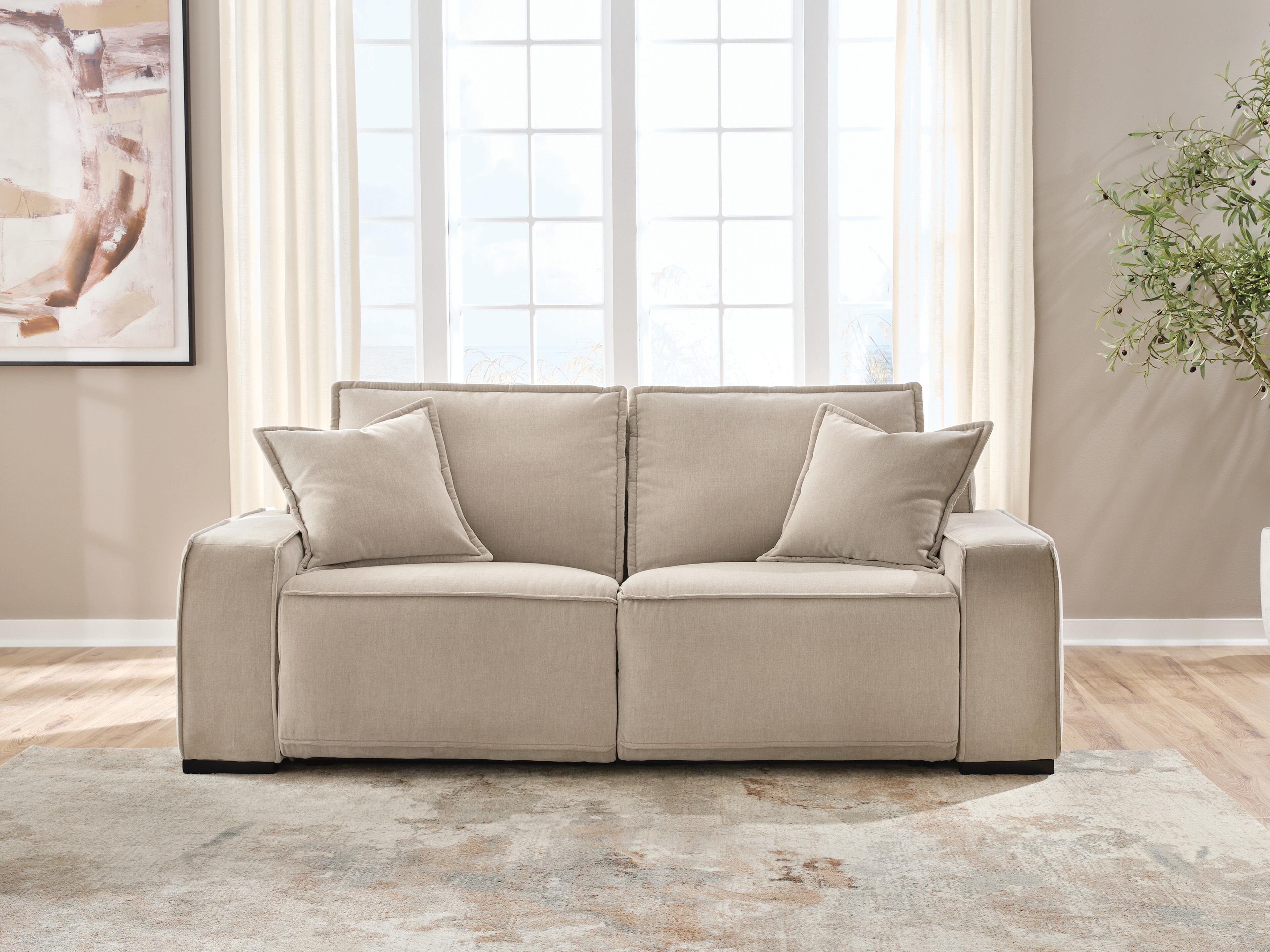 Tampa Furniture Outlet Lutz - Ashley Furniture - Carceri Sectional - 2-Piece Power Reclining Sectional Loveseat / Cashmere - 87003S1