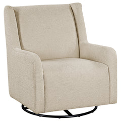 Tampa Furniture Outlet - Coaster - Serra Boucle Upholstered Swivel Glider Sandy Beige - 902453