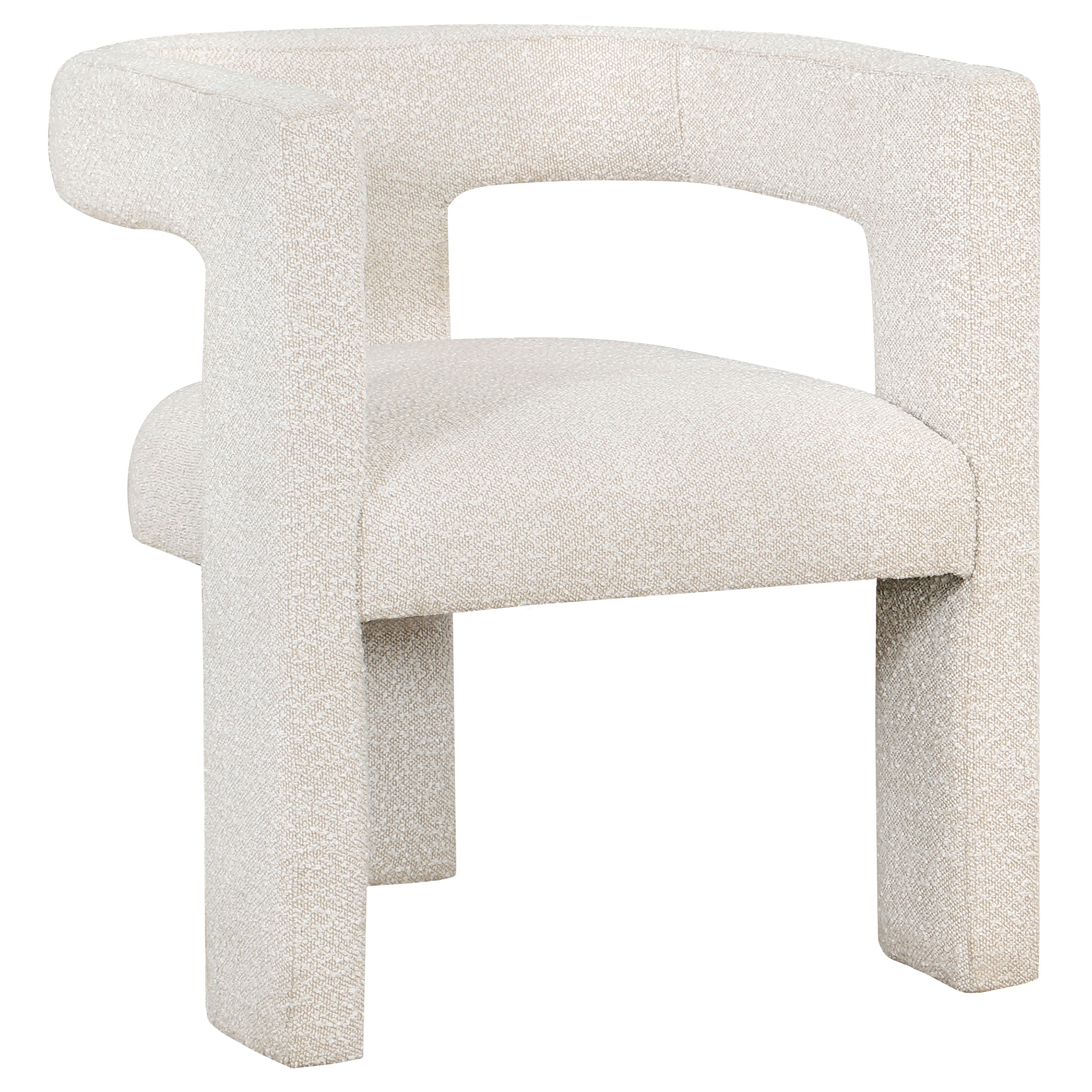 Tampa Furniture Outlet - Coaster - Petra Boucle Upholstered Accent Side Chair White - 902881