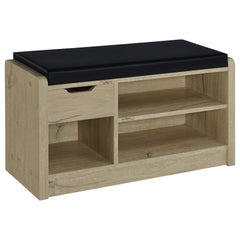 Tampa Furniture Outlet - Coaster - Arrington Storage Bench White Oak - 910322