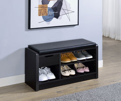 Arrington Storage Bench Black