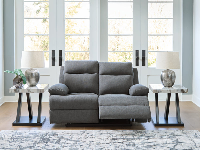 Tampa Furniture Outlet Lutz - Ashley Furniture - Side-Swipe Living Room - Reclining Loveseat / Charcoal - PC9140686