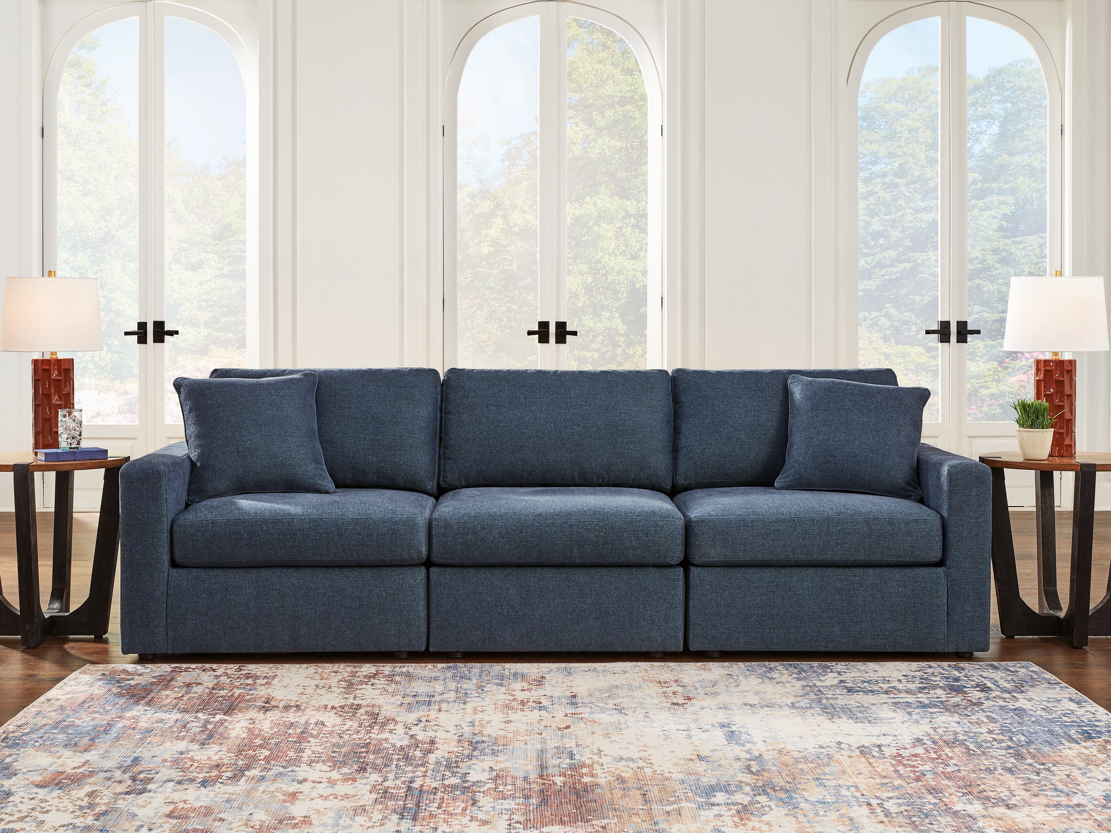Tampa Furniture Outlet Lutz - Ashley Furniture - Modmax Sectional - RAF 3-Piece Sectional / Ink - 92101S2