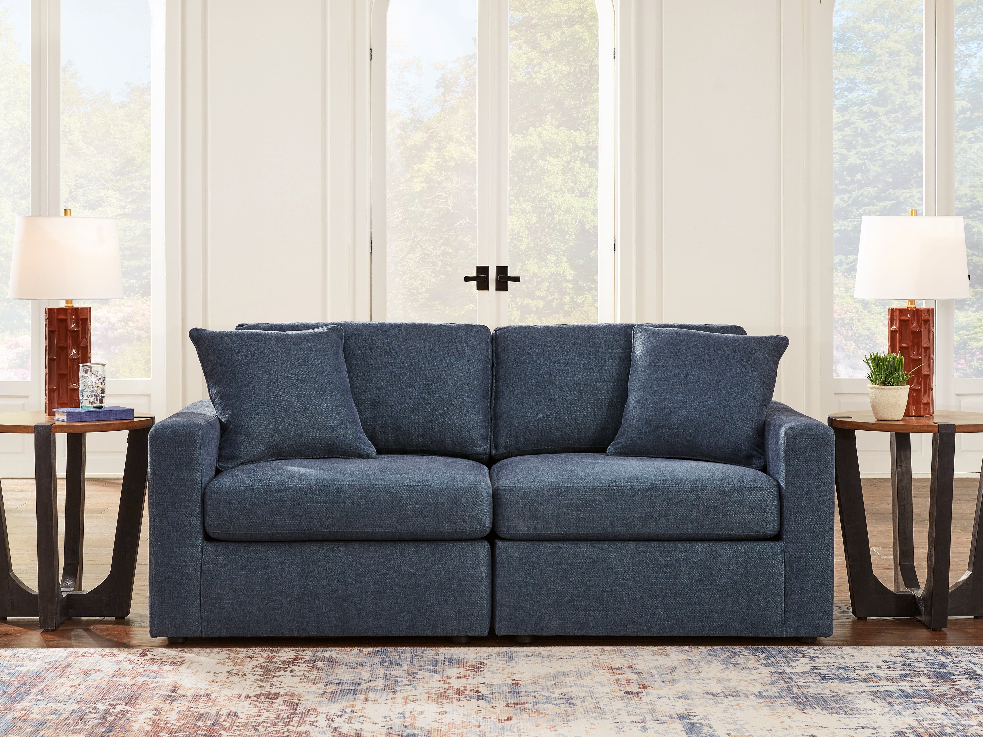 Tampa Furniture Outlet Lutz - Ashley Furniture - Modmax Sectional - RAF 2-Piece Sectional / Ink - 92101S1