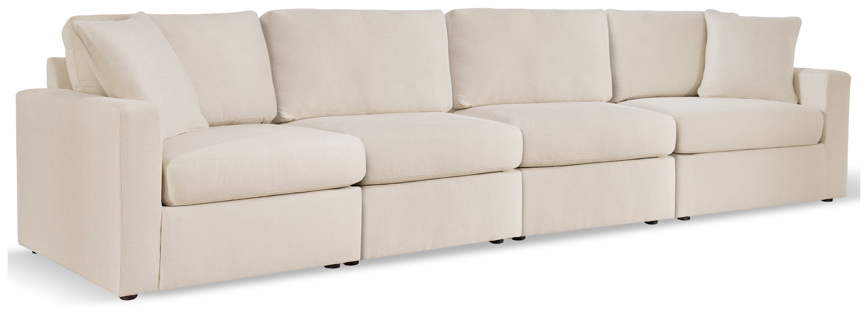 Tampa Furniture Outlet Lutz - Ashley Furniture - Modmax Sectional - RAF 4-Piece Sectional / Oyster - 92103S10