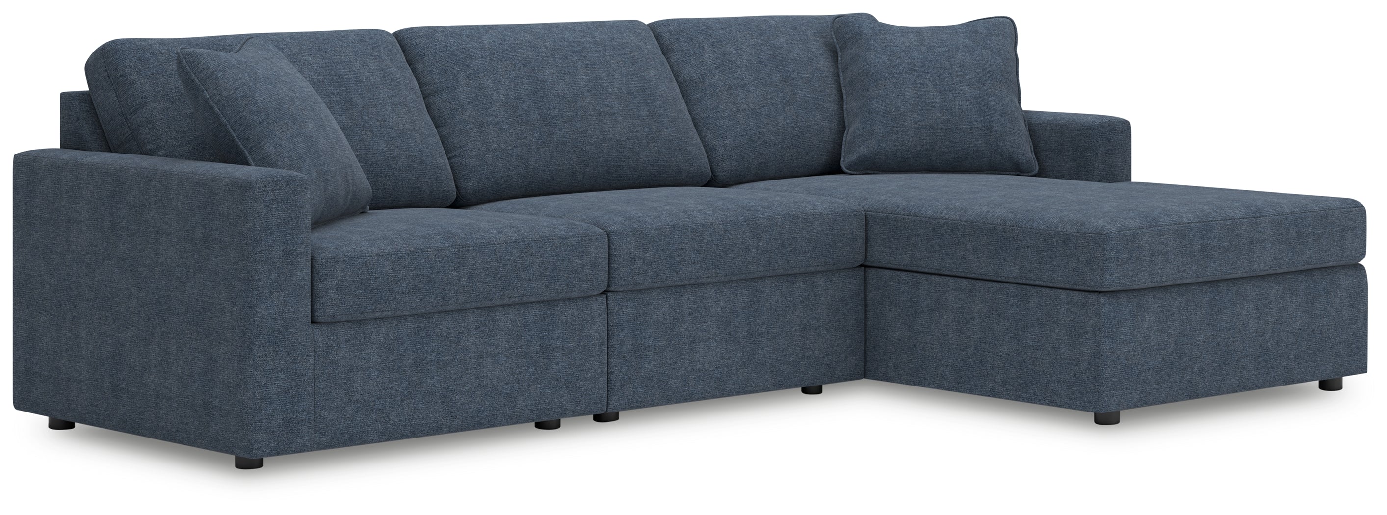 Tampa Furniture Outlet Lutz - Ashley Furniture - Modmax Sectional - RAF 3-Piece Sectional with Chaise / Ink - 92121S18