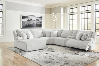 Tampa Furniture Outlet Lutz - Ashley Furniture - Top Tier Sectional - 6-Piece Reclining Sectional with Chaise / Alloy - 92706S2
