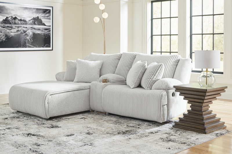 Tampa Furniture Outlet Lutz - Ashley Furniture - Top Tier Sectional - 3-Piece Reclining Sectional Sofa with Chaise / Alloy - 92706S5
