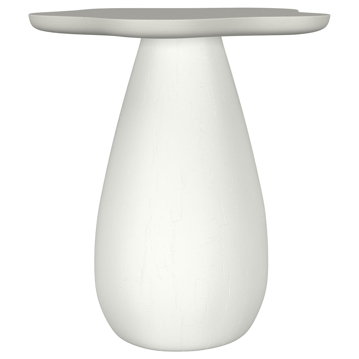 Tampa Furniture Outlet - Coaster - Perth 20-inch Side Table with Cloud-Shaped Top Off White - 930616
