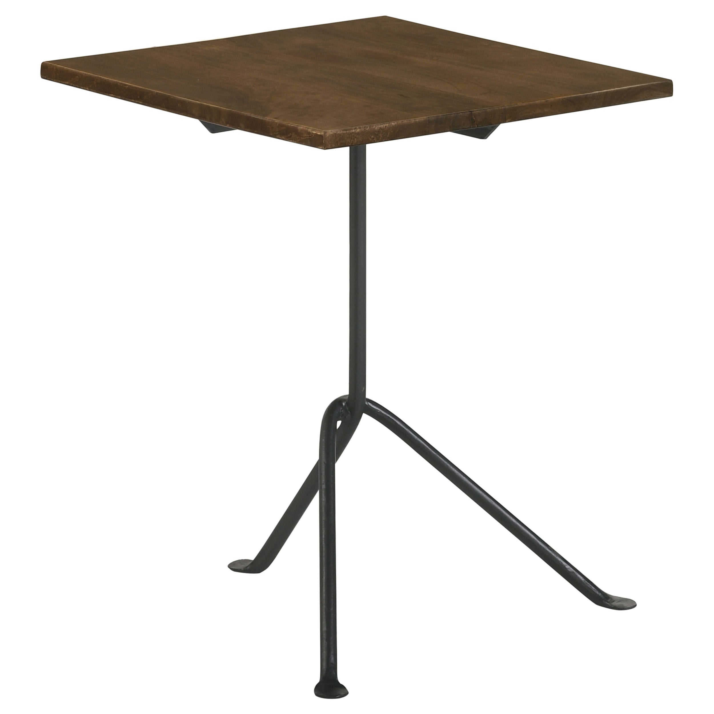 Tampa Furniture Outlet - Coaster - Heitor Square Wood Top Accent Side Table Dark Brown - 931206