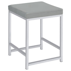 Tampa Furniture Outlet - Coaster - Umbridge Upholstered Square Padded Cushion Vanity Stool - 935933