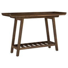 Tampa Furniture Outlet - Coaster - Ornelas 46-inch Console Table with Slatted Shelf Mango Brown - 950415
