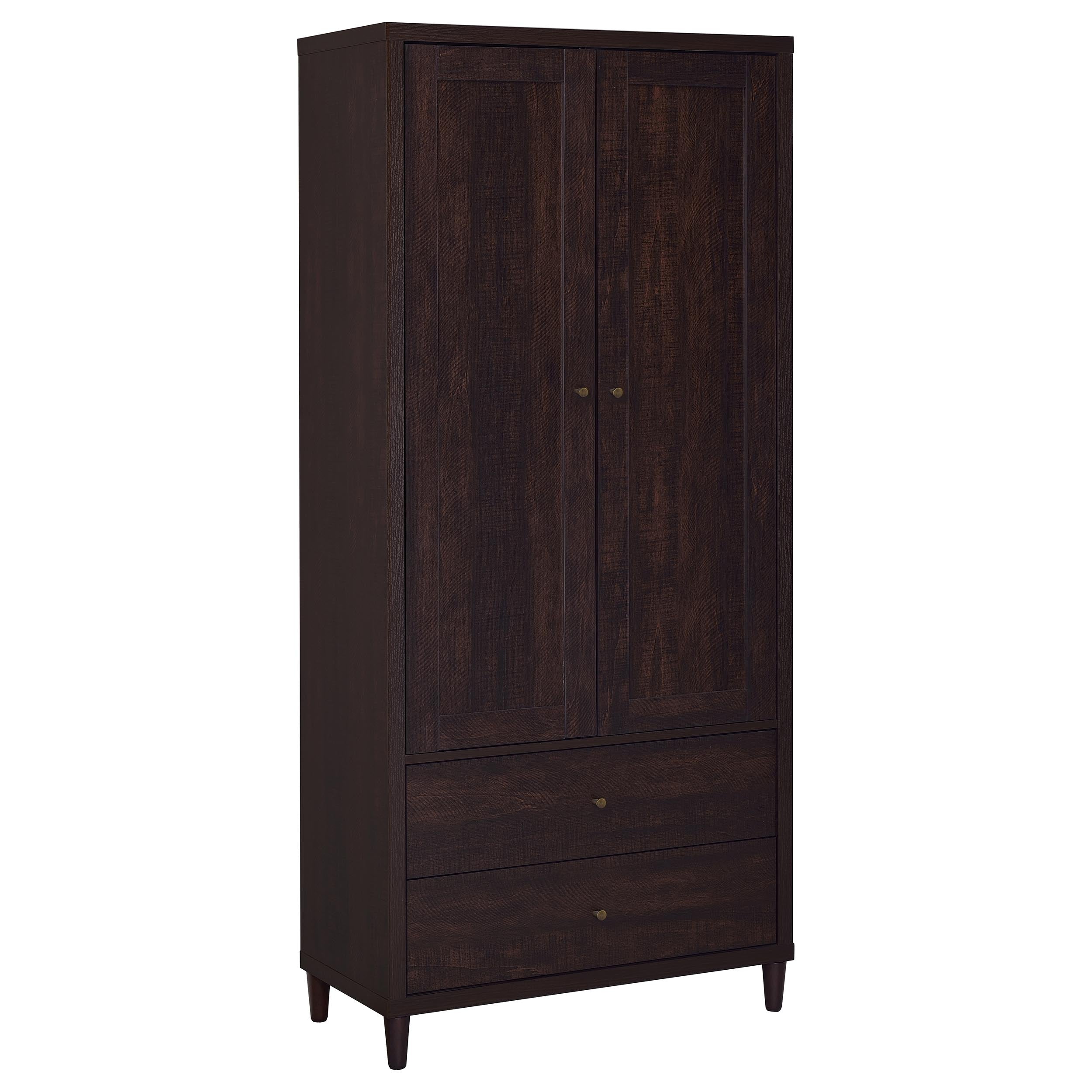Tampa Furniture Outlet - Coaster - Wadeline 2-door Tall Accent Storage Cabinet Rustic Tobacco - 950724