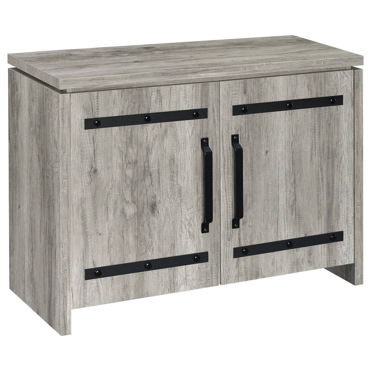 Tampa Furniture Outlet - Coaster - Enoch 2-door Engineered Wood Accent Cabinet Grey Driftwood - 950785