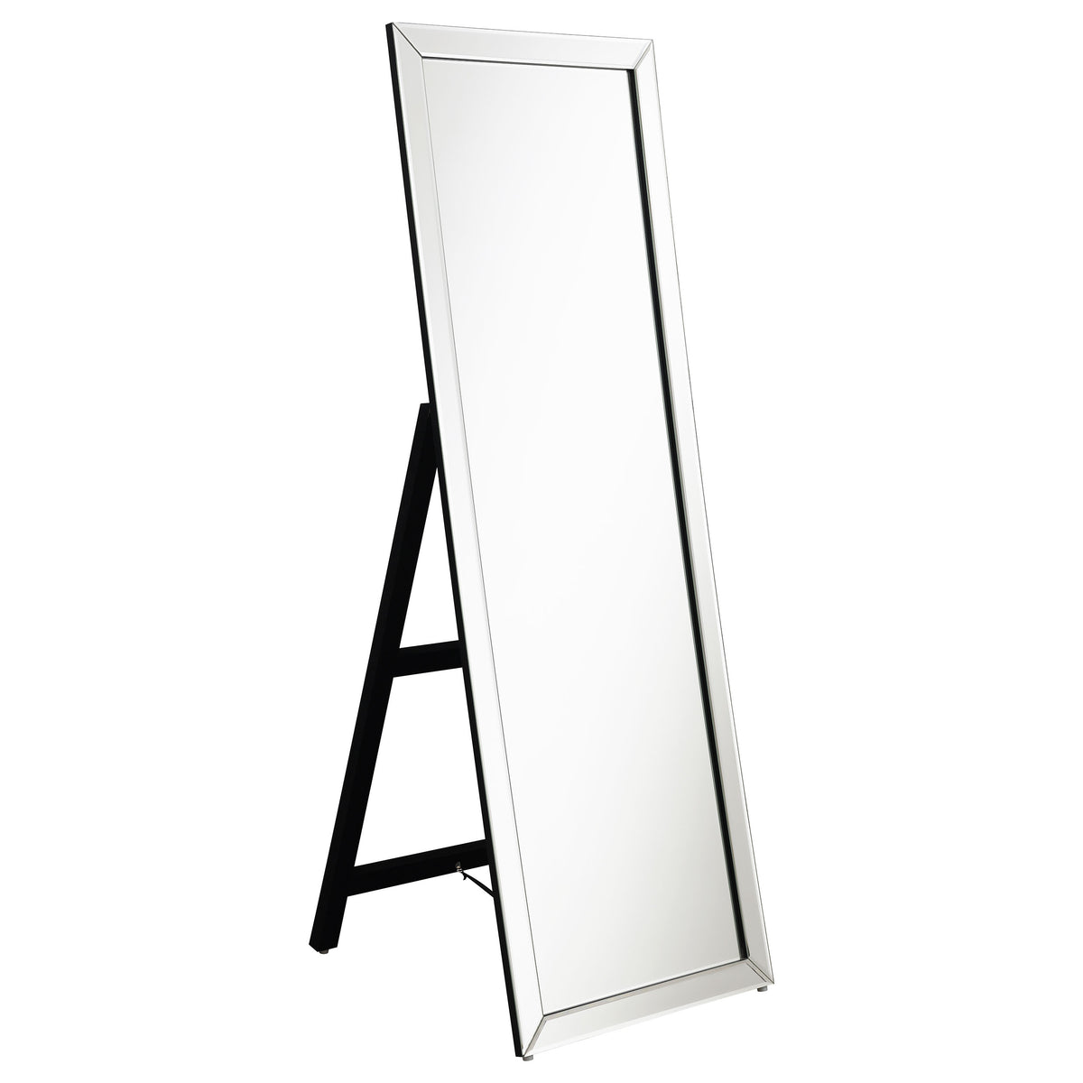 Tampa Furniture Outlet - Coaster - Soline 22 x 61 Inch Framed Standing Floor Mirror Silver - 961633