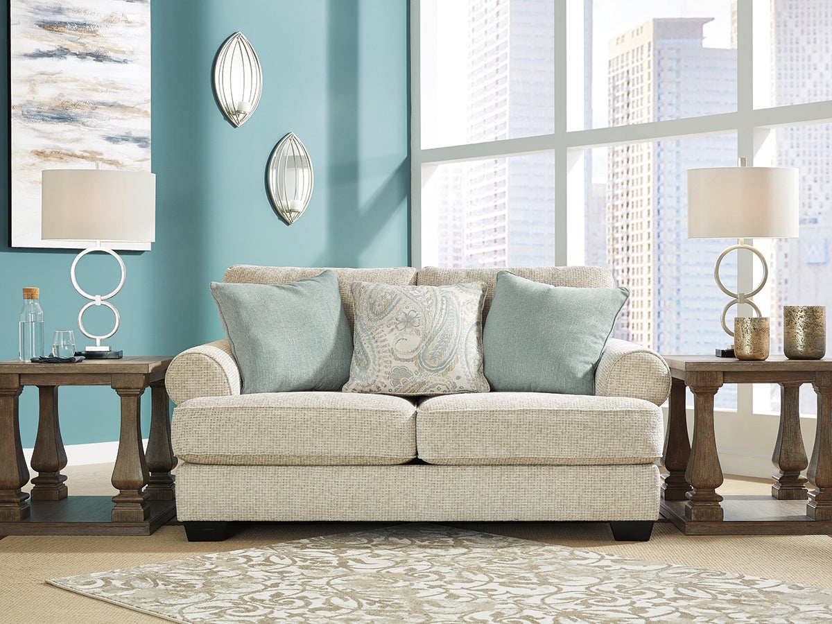Tampa Furniture Outlet Lutz - Ashley Furniture - Monaghan Living Room - Loveseat / Sandstone - 9620535