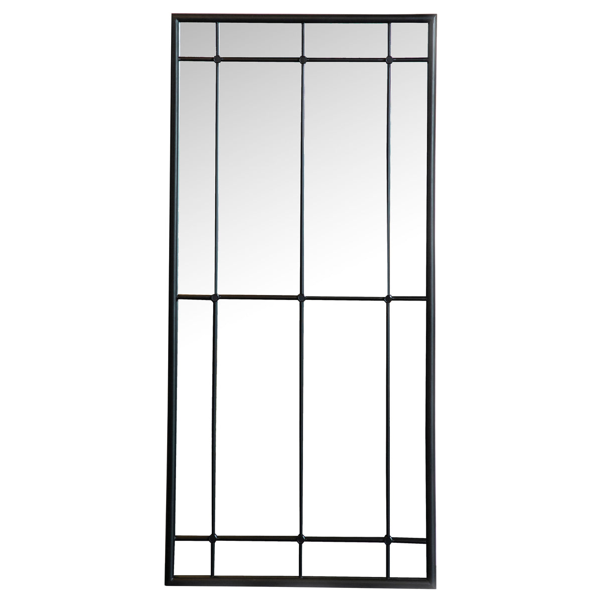 Tampa Furniture Outlet - Coaster - Annetta 24 x 52 Inch Window Pane Wall Mirror Black - 962913