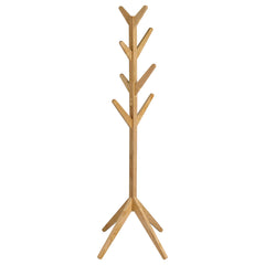 Tampa Furniture Outlet - Coaster - Margaret Solid Wood Coat Rack Clothing Hanger Natural Oak - 983271