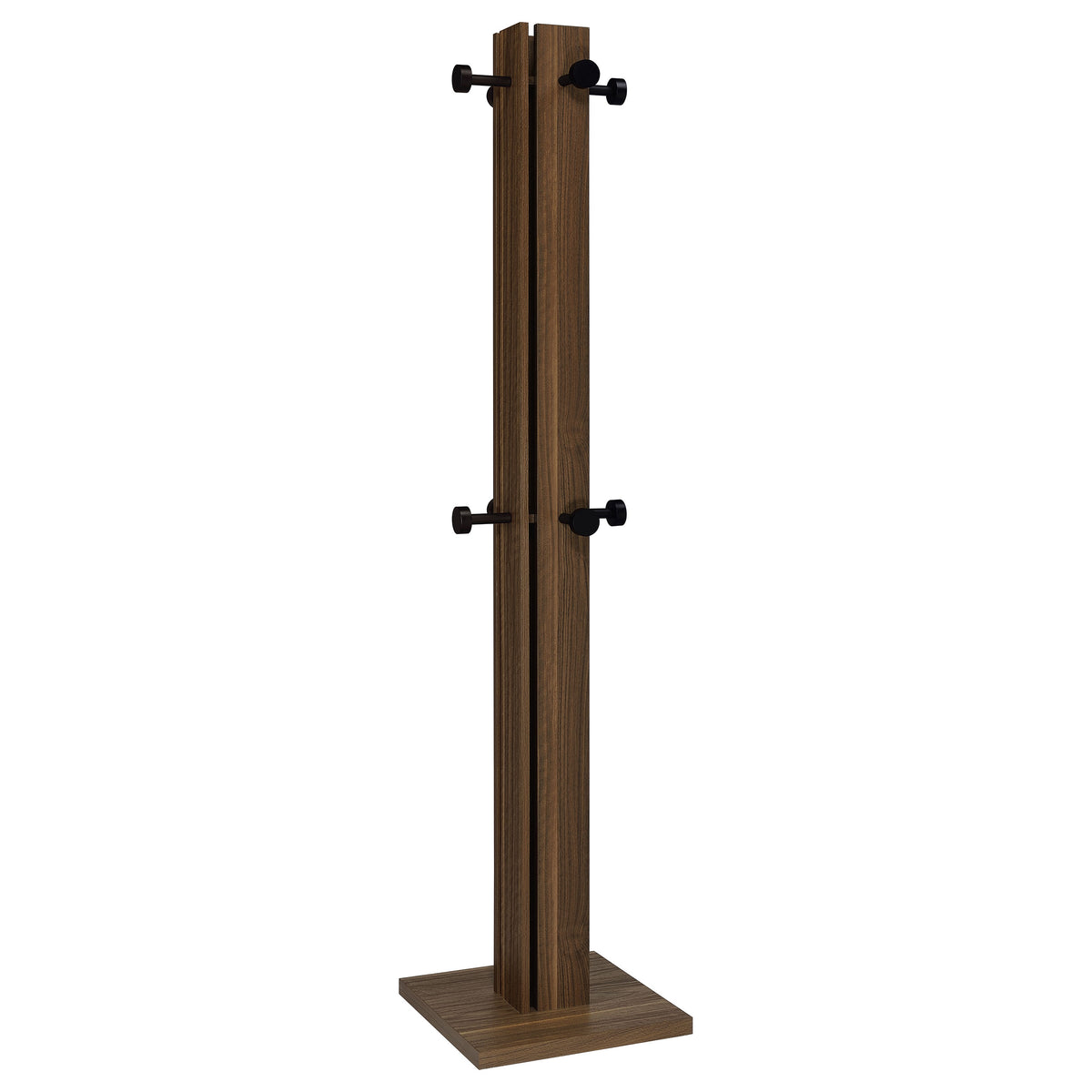 Tampa Furniture Outlet - Coaster - Rikkie Engineered Wood Coat Rack Walnut - 983281