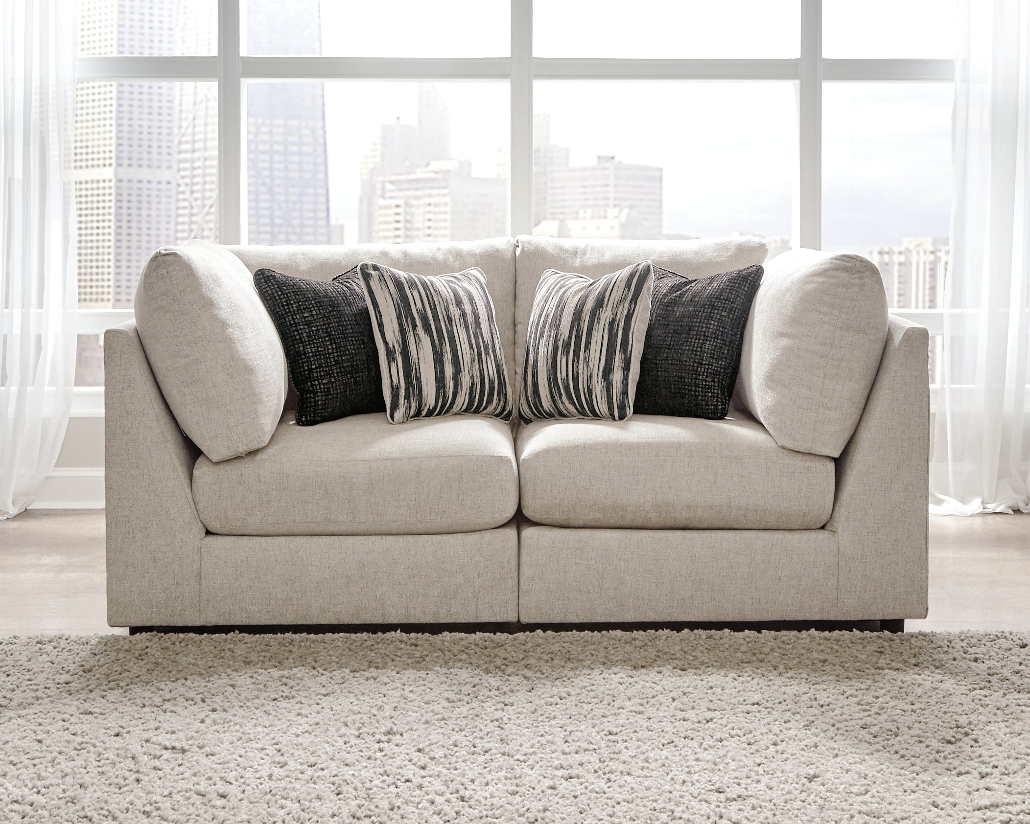 Tampa Furniture Outlet Lutz - Ashley Furniture - Kellway Sectional - 2-Piece Sectional / Bisque - 98707S2