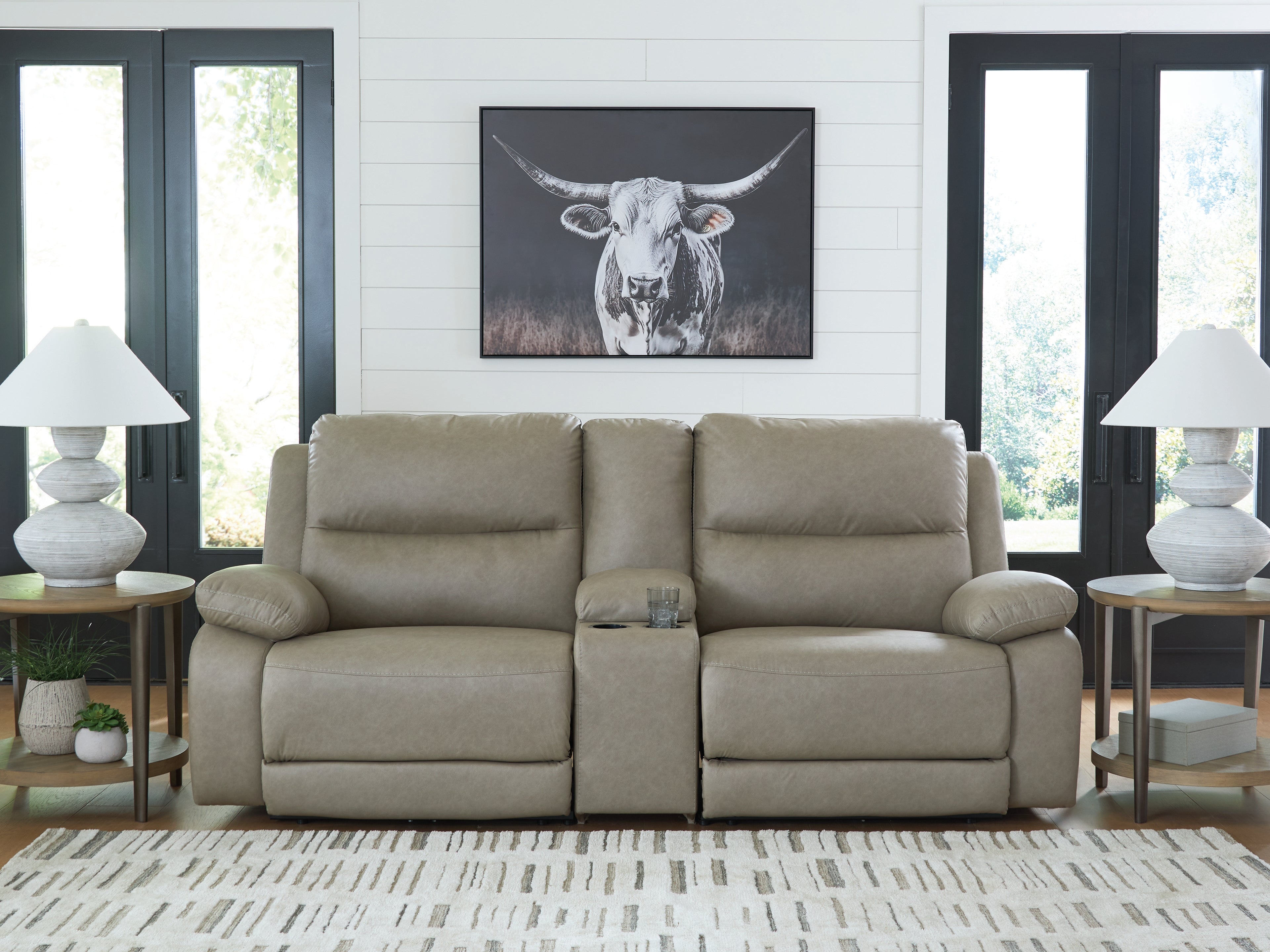 Tampa Furniture Outlet Lutz - Ashley Furniture - Narwhal Place Sectional - 3-Piece Power Reclining Sectional / Pebble - PC99201S3