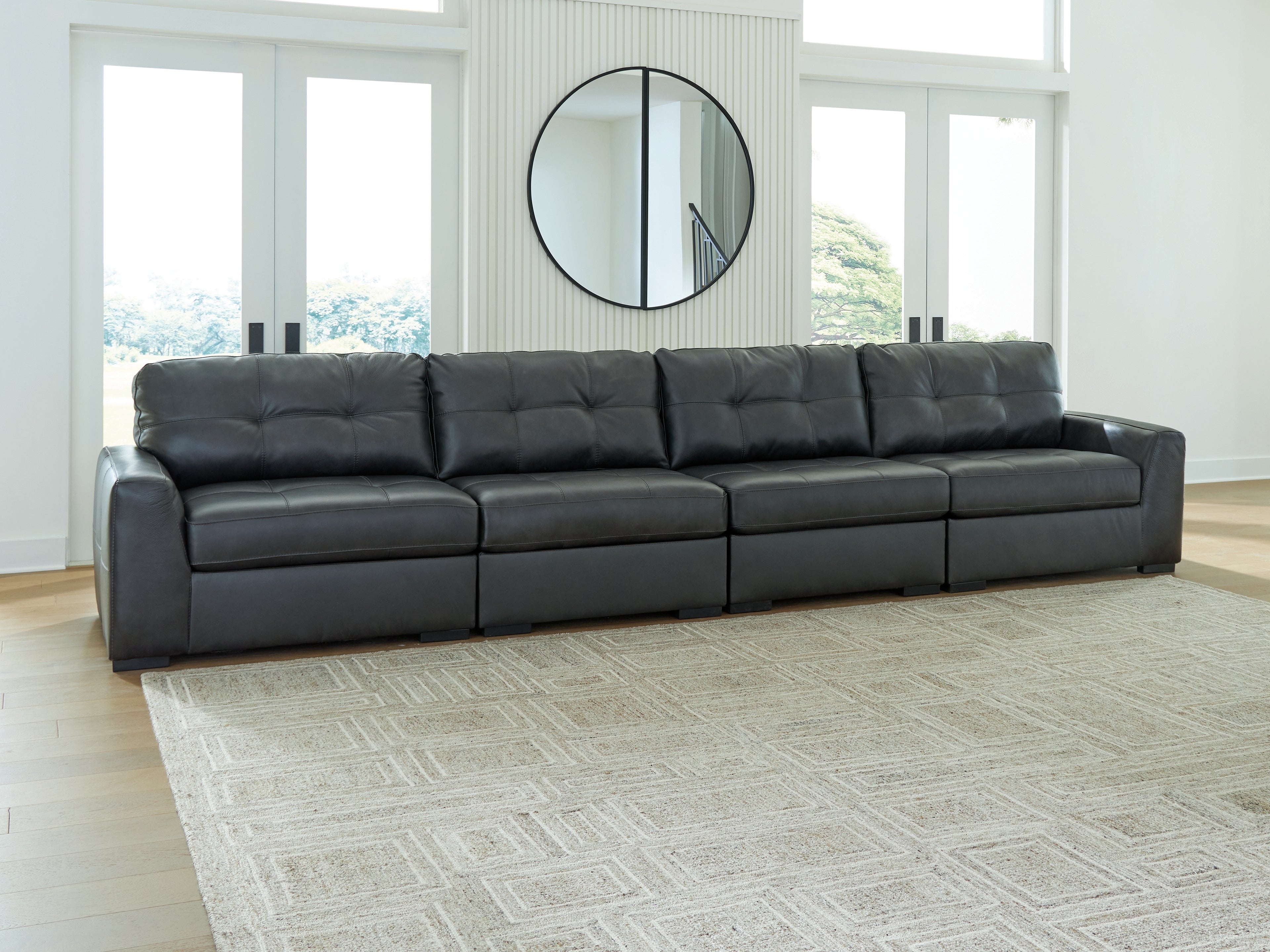 Tampa Furniture Outlet Lutz - Ashley Furniture - Brindley Pier Sectional - RAF 4-Piece Sectional / Fog - 99503S4