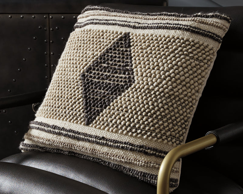 Tampa Furniture Outlet Lutz - Ashley Furniture - Ricker Pillows - Pillow (4/CS) / Gray/Cream - A1000804