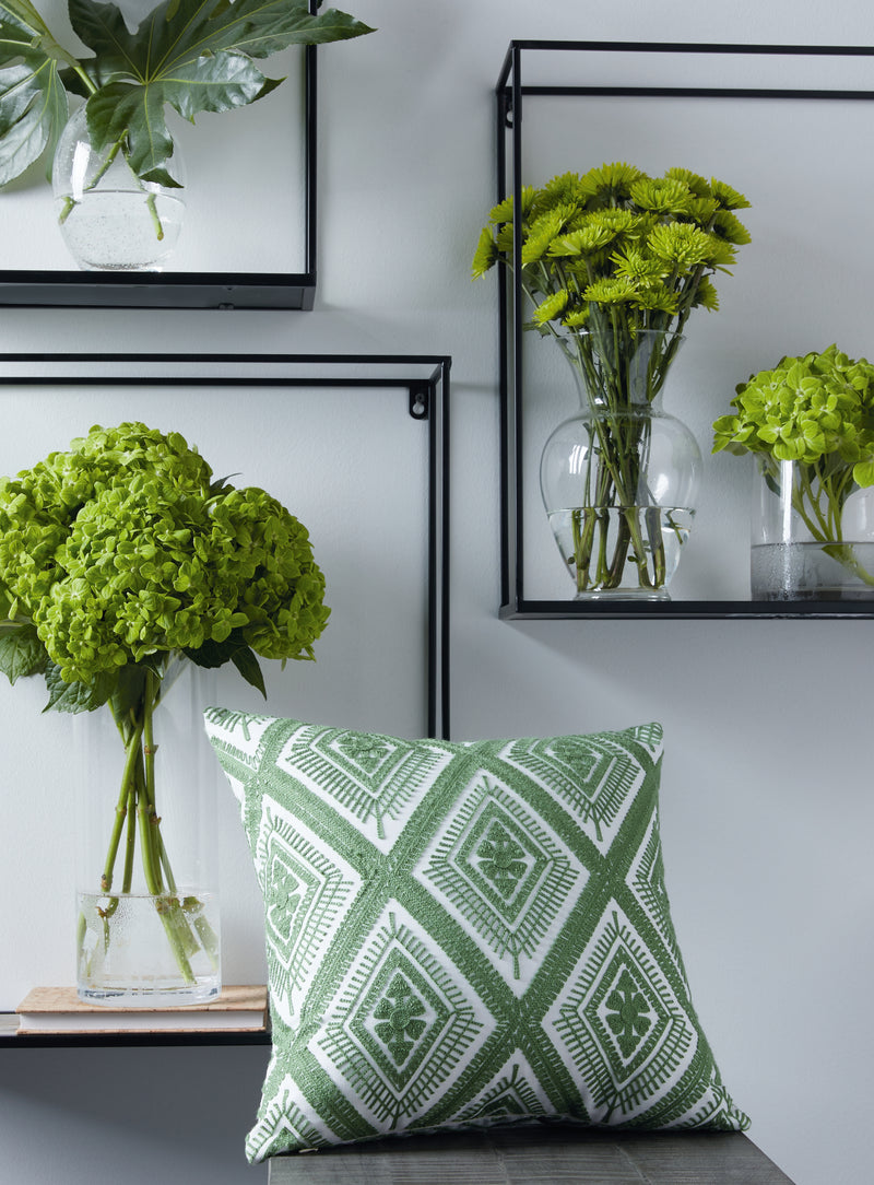Tampa Furniture Outlet Lutz - Ashley Furniture - Bellvale Pillows - Pillow / Green/White - A1001028P