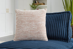 Tampa Furniture Outlet Lutz - Ashley Furniture - Nashlin Pillows - Pillow (4/CS) / White/Rust - A1001038