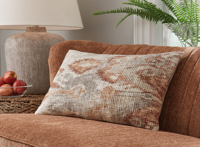 Tampa Furniture Outlet Lutz - Ashley Furniture - Aprover Pillows - Pillow / Rust/Gray/White - A1001040P