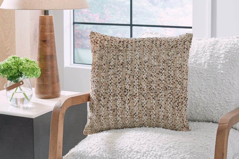Tampa Furniture Outlet Lutz - Ashley Furniture - Vorlane Pillows - Pillow / Tan/Brown/White - A1001046P