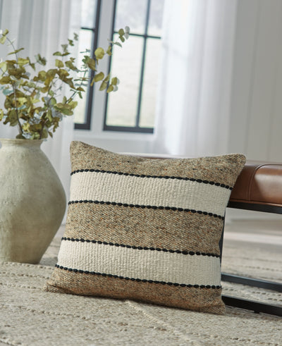 Tampa Furniture Outlet Lutz - Ashley Furniture - Rueford Pillows - Pillow / Brown/Black/Natural - A1001063P