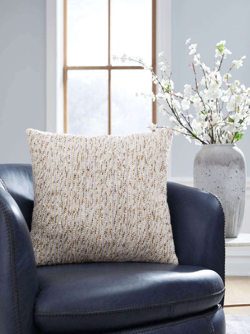 Tampa Furniture Outlet Lutz - Ashley Furniture - Abler Pillows - Pillow / Ivory/Gray/Gold - A1001068P