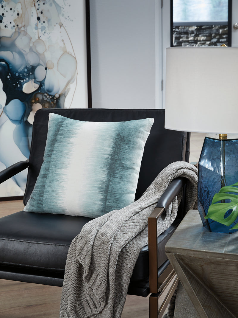Tampa Furniture Outlet Lutz - Ashley Furniture - Elonwich Pillows - Pillow (4/CS) / Teal/White - A1001106