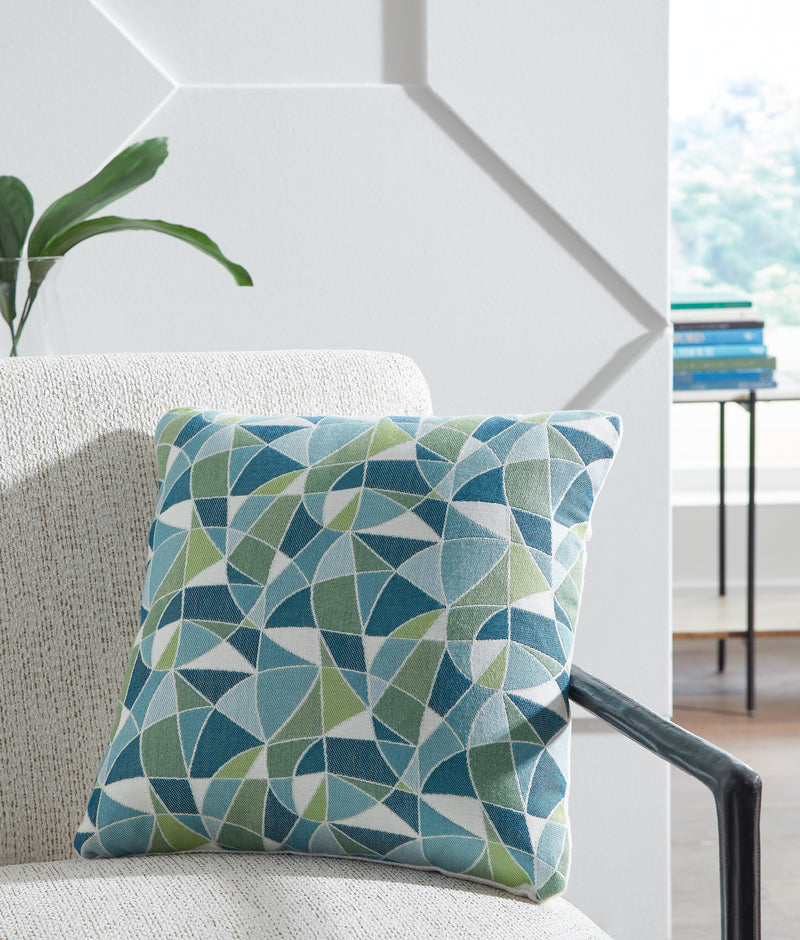 Tampa Furniture Outlet Lutz - Ashley Furniture - Seanow Next-Gen Nuvella Pillows - Pillow / Green/Turquoise/White - A1900005P