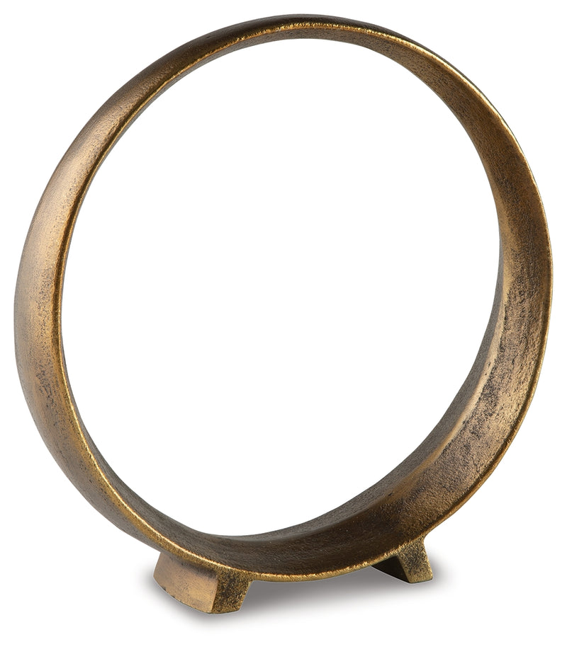 Tampa Furniture Outlet Lutz - Ashley Furniture - Ryandale Sculpture - Sculpture / Antique Brass Finish - A2000499S