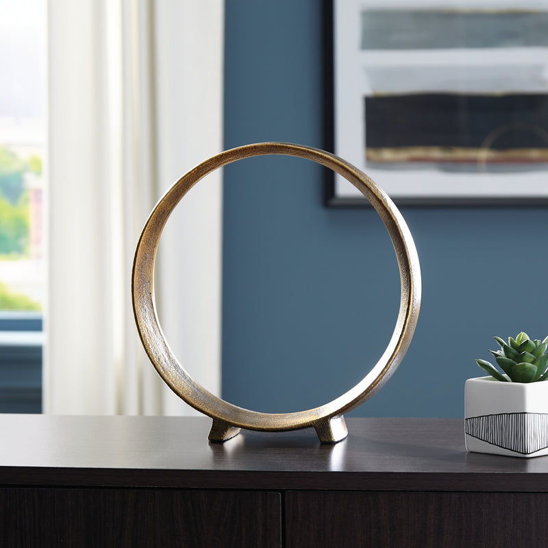 Tampa Furniture Outlet Lutz - Ashley Furniture - Ryandale Sculpture - Sculpture (2/CS) / Antique Brass Finish - A2000499
