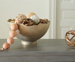 Tampa Furniture Outlet Lutz - Ashley Furniture - Maura Bowl - Bowl / Antique Gold Finish - A2000594