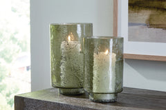 Tampa Furniture Outlet Lutz - Ashley Furniture - Clarkton Candle Holder - Candle Holder Set (Set of 2) / Green - A2000623